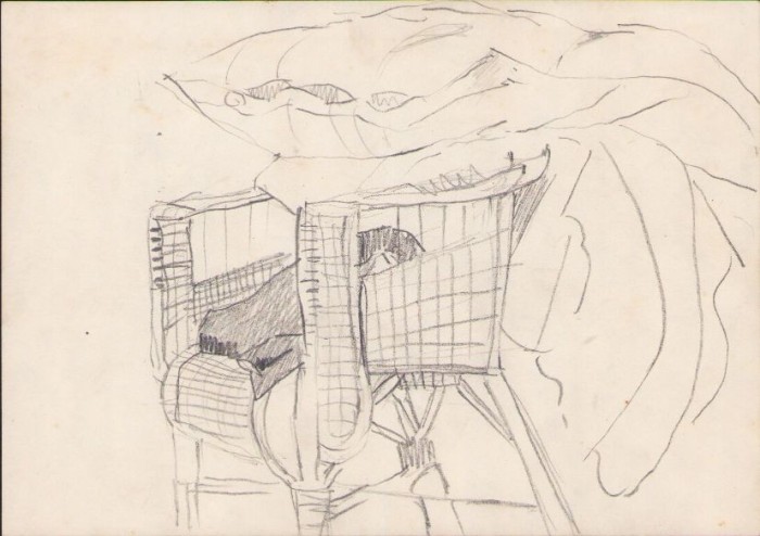 A1693 Schiță de Dimitrie &bdquo;Puiu&rdquo; Eitel, nesemnată