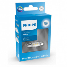 Bec de semnalizare auto Philips Ultinon Pro6000 LED Festoon (C5W), 6.000K, 38mm - RESIGILAT