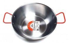 Tigaie adanca pentru prajit, 2 manere, otel lustruit, 30 cm, 4.25 litri, La Ideal, Garcima, GRC10330