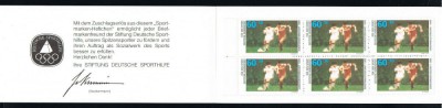 GERMANIA 1988 - FOTBAL - #1353 Carnet 2x3 foto