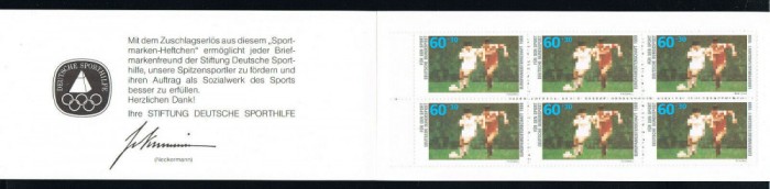 GERMANIA 1988 - FOTBAL - #1353 Carnet 2x3