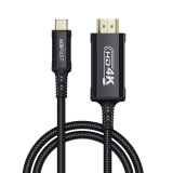 Cablu video type-c la hdmi, 4kat60hz, 1.8m - black, Acefast