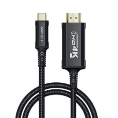 Cablu video type-c la hdmi, 4kat60hz, 1.8m - black foto