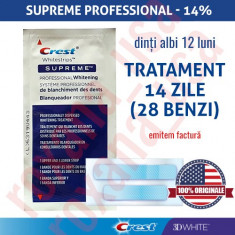 28x Benzi Albirea Dintilor Crest Whitestrips Supreme Professional foto