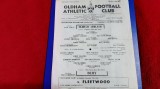 Program Oldham Athletic - Fleetwood
