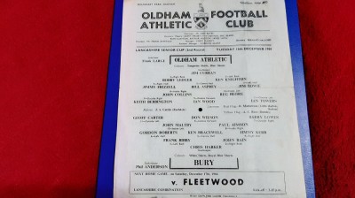program Oldham Athletic - Fleetwood foto