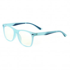 Ochelari cu lentile de protectie pentru calculator, pentru copii, lentile policarbonat, bleu translucid cu albastru foto