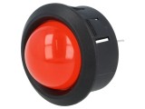 Lampă de control LED roşie convexă &Oslash;25,65mm pentru PCB
