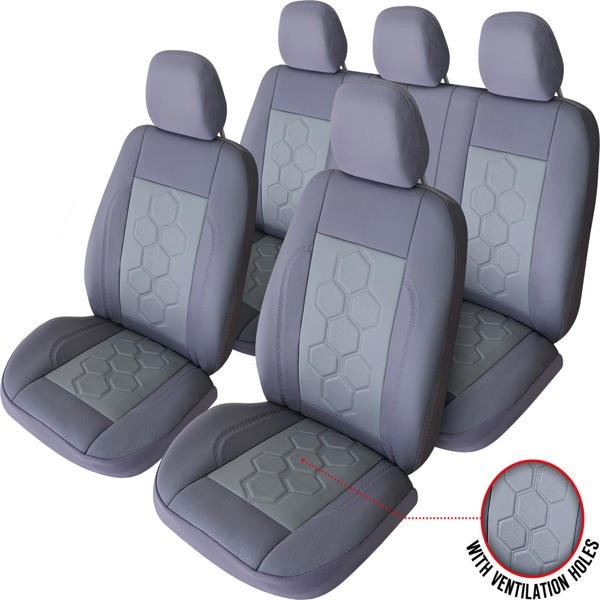 Set Huse Scaun Exclusive Leather King Gri 522188 125800