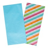 Set H&acirc;rtie Ambalaj Cadouri, 4 Bucăți, Bleu și Multicolor, 70x50cm, Oem