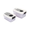 Set 2 Caserole Vid Lund 67890: 0.75L + 1.5L, BPA Free, Microunde, Masina Spalat Vase, Garantie 24 Luni