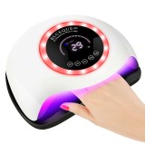 Lampa Unghii UV LED Profesionala Blueque V6, 168W, 42 LED, Display Digital, Senzor Infrarosu, Baza Detașabilă
