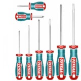 Set 8 surubelnite rotunde cu varf magnetic S2 TKSDS0826 Total Tools