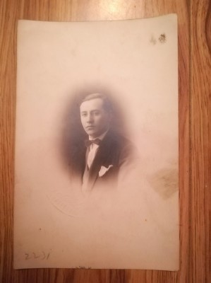 Foto A. MACHEDON, anii 40, Opera Romana, semnata verso, format Carte Postala foto