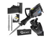 Ciocan demolator profesional, 1200W, forta de impact 45J, prindere HEX 30 mm, cu dalta, spit si valiza de transport, Geko G80850