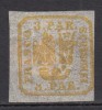 ROMANIA 1864 LP 11 PRINCIPATELE UNITE EMISIUNEA II TIPAR DE MASINA 3 PARALE GUMA ORIGINALA SARNIERA, Nestampilat