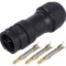 Conector circular 3 pini IP68