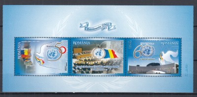 ROMANIA 2005 LP 1697 a EVENIMENTE O.N.U. BLOC MNH foto