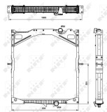 NRF 509702 Radiator, racire motor