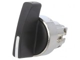 Comutator Rotativ 22mm Negru 3 Pozitii