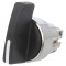 Comutator Rotativ 22mm Negru 3 Pozitii