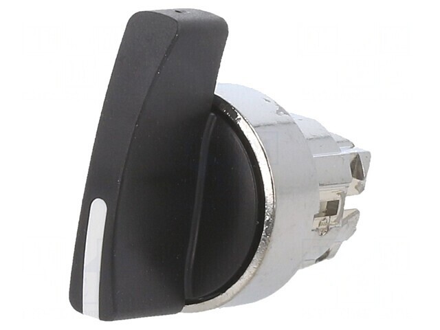 Comutator Rotativ 22mm Negru 3 Pozitii