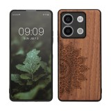 Husa Kwmobile pentru Xiaomi Redmi Note 13, Maro, Lemn, KWM000020MO002C, Silicon, Carcasa