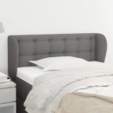 VidaXL Tăblie de pat cu aripioare gri &icirc;nchis 103x23x78/88 cm textil