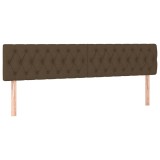 Cumpara ieftin Tablii de pat, maro inchis, 180x7x78/88 cm, textil