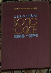 Miron Constantinescu - Cercetari sociologie 1938-1971