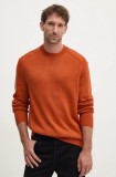 Armani Exchange pulover din amestec de lana barbati, culoarea portocaliu, 6DZM1F ZM1LZ