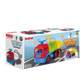 Camion ride-on pentru copii DOLU cu remorca rabatabila si claxon