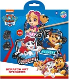 Set creativ de razuit, Abtibilduri magice cu Paw Patrol, Patrula Catelusilor
