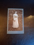 Fotografie tip CDV Tanara Femeie - Alb/negru