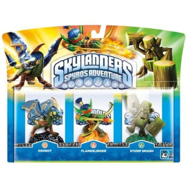 Skylanders Spyro Adventrue Pack - Drobot - Flameslinger - Stump Smash - EAN: 5030917099120 (e)