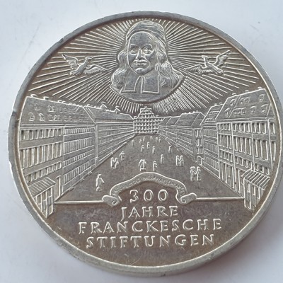 Germania 10 marci / mark 1998 argint foto