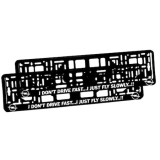 Cumpara ieftin Set 2 Suport Număr &Icirc;nmatriculare Personalizat DRIVE Opel, Plastic, Montaj Simplu, Accesorii Auto