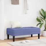 VidaXL Bancă, albastru denim, 113x57x39 cm, textil