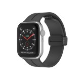 Curea compatibila Apple Watch, pentru Ultra, Ultra 2, SE, 9/8/7/6/5/4/3/2/1 - 42/44/45/49MM, Inchidere Magnetica, Silicon Band, LUVLU&trade;, Negru