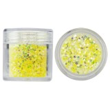 Hexagoane &icirc;n pulbere de sclipici, 1mm - galben strălucitor, 10g