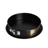 Tava marmorata rotunda Shiny Black Berlinger Haus, 26 x 6.8 cm, otel carbon