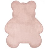 Covor decorativ Herum&reg;, in forma de urs, cu suprafata anti-alunecare, Bej, 90 x 110 cm