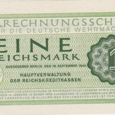 GERMANIA 1 Reichsmark MARCA 1944 UNC