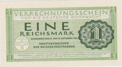 GERMANIA 1 Reichsmark MARCA 1944 UNC foto