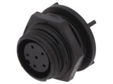 Conector Circular Soclu Mamă 6P IP68 125V