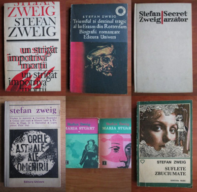 Pachet 13 carti STEFAN ZWEIG - romane istorice - colectie foto