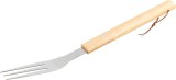 Furculita pentru grill din inox cu maner din lemn, 38,5 cm