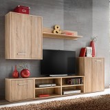 vidaXL Set TV, 5 piese, stejar sonoma, lemn
