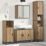 vidaXL Set de mobilier pentru baie Pe perete 3 pcs stejar artizanal 3402397