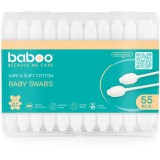 Baboo Baby Swabs bețișoare din bumbac pentru nou-nascuti si copii 55 buc